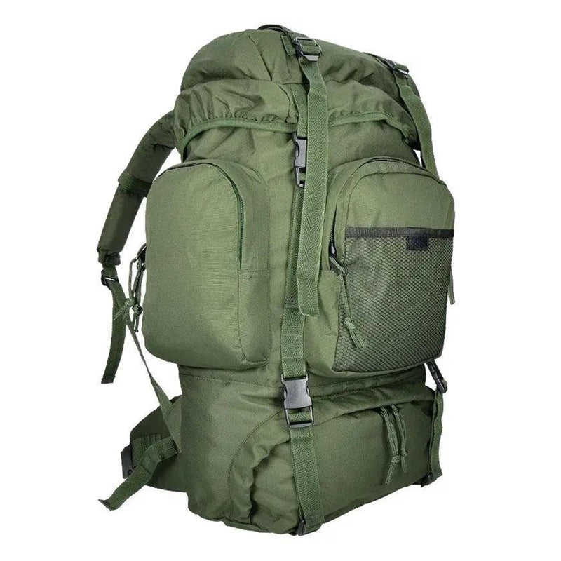 Mochila de senderismo mil-tec 55 litros de 55 litros cubierta impermeable verde