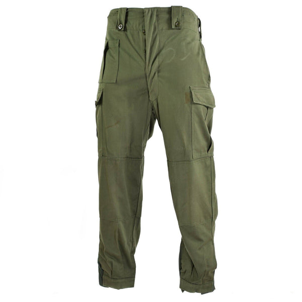 Pantalones de combate de campo del ejército belga original M65 Pantalones militares de color verde oliva excedente