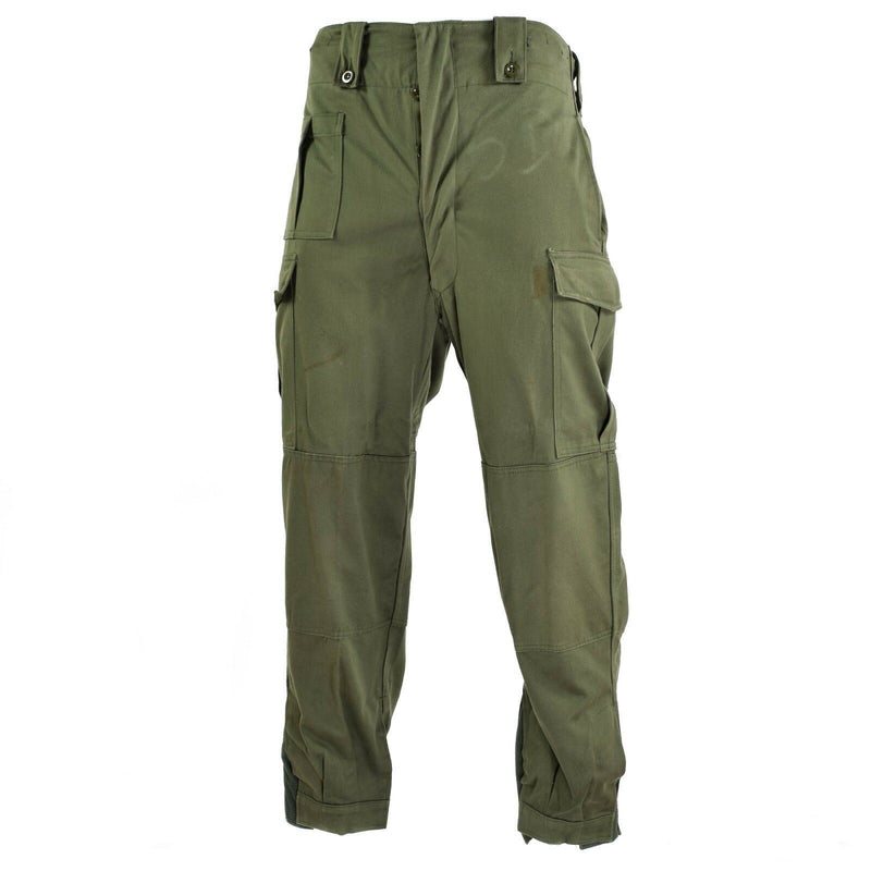 Pantalones de combate de campo del ejército belga original M65 Pantalones militares de color verde oliva excedente