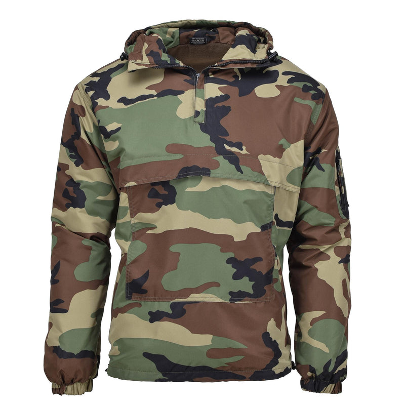 MIL-TEC Jacket de combate militar alemán Winter Woodland a prueba de viento alineado nuevo