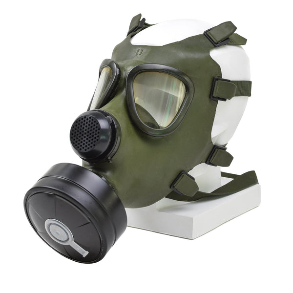 Máscara de gas rumana M74 Full Full Full NBC Respirator Vintage Olive Military Excedente