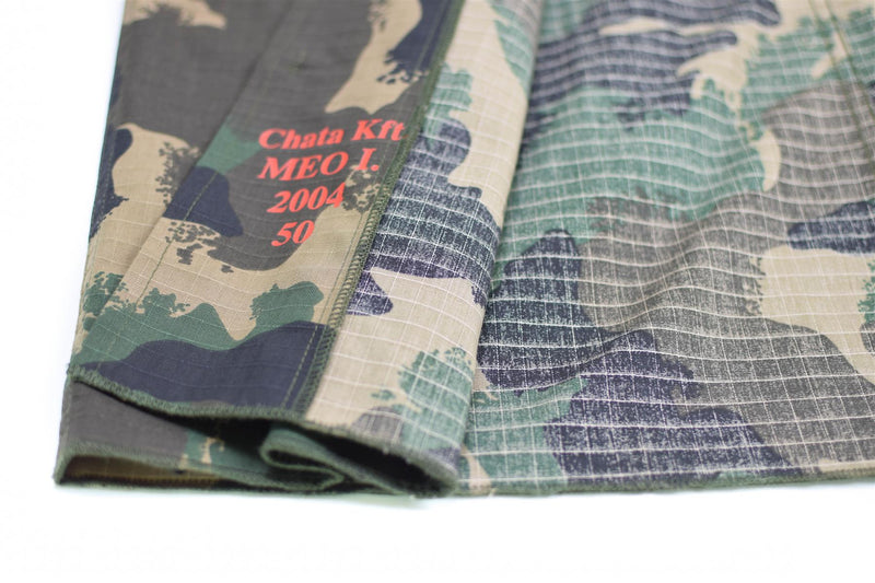 Genuina camisa del ejército húngaro M90 4 Color Camuflage Manga larga Militara NUEVO