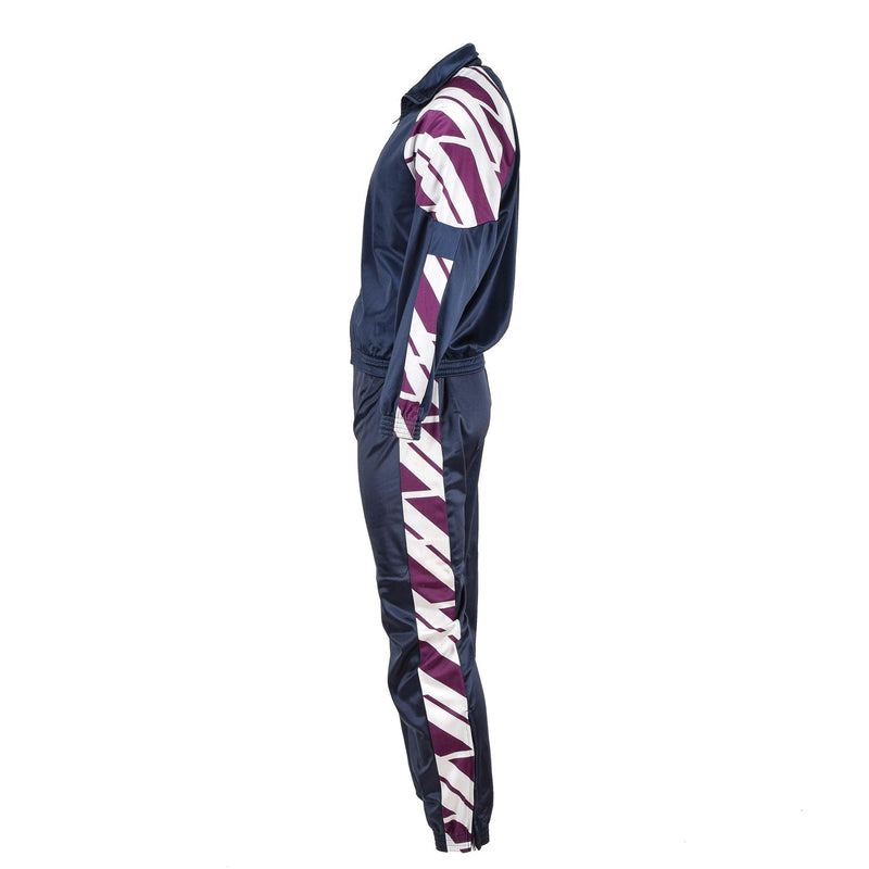 Pantalones de chándal de la escuela militar francesa original pantalones deportivos que corren rayas de senderismo