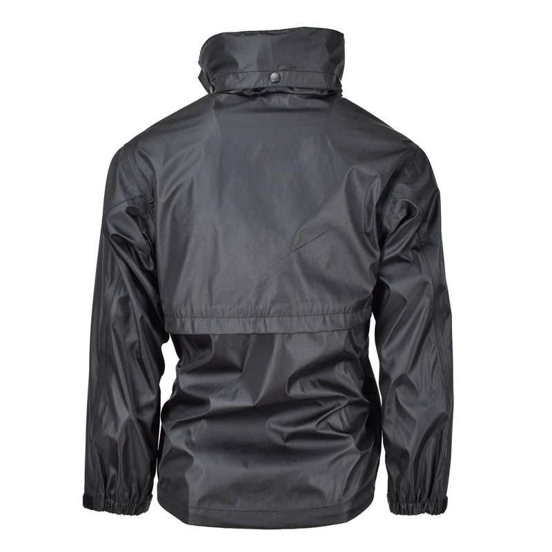 MIL-TEC Rain Jacket Black Imploud Men Rainwear Rain Water Men's