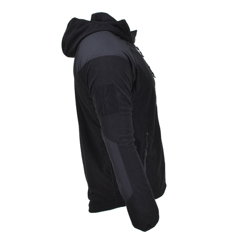 BLOCHL Brand Estilo militar Jacket térmica Flana Capilla reforzada negra nueva