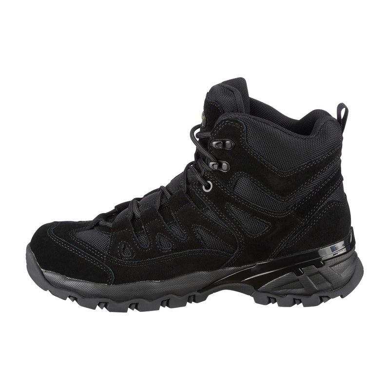 Botas de escuadrón Mil-Tec Botridas Mid-Round Sole Camping Footwear de gamuza negra al aire libre