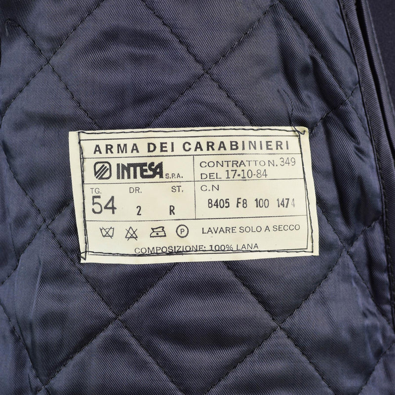 Pata de la policía militar italiana original Carabinieri Italia gabardina con revestimiento