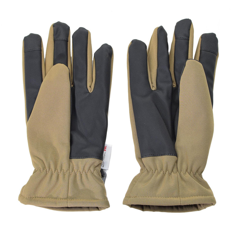 Guantes Mil-Tec Softshell Thinsulate ™ Lineo Coyote Winter Mens Táctico Térmico