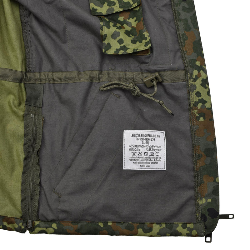 Leo Kohler Army Tactical Flectarn Camufas Combate Combate de campo con cremallera ajustable