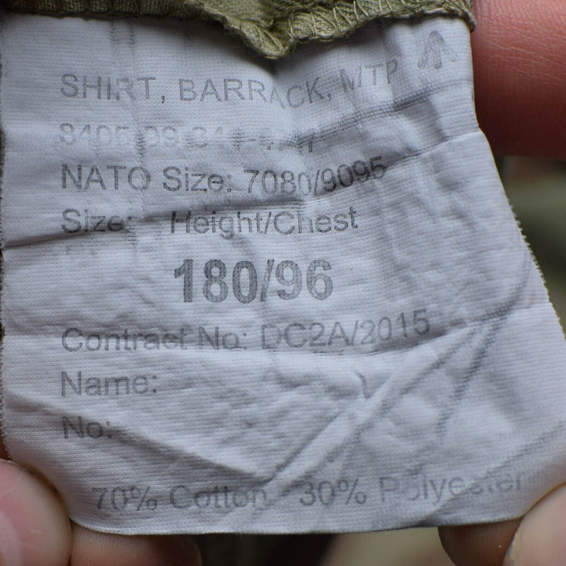 Problema genuino del ejército británico Combate MTP Field Jacket Multicam Camisa militar