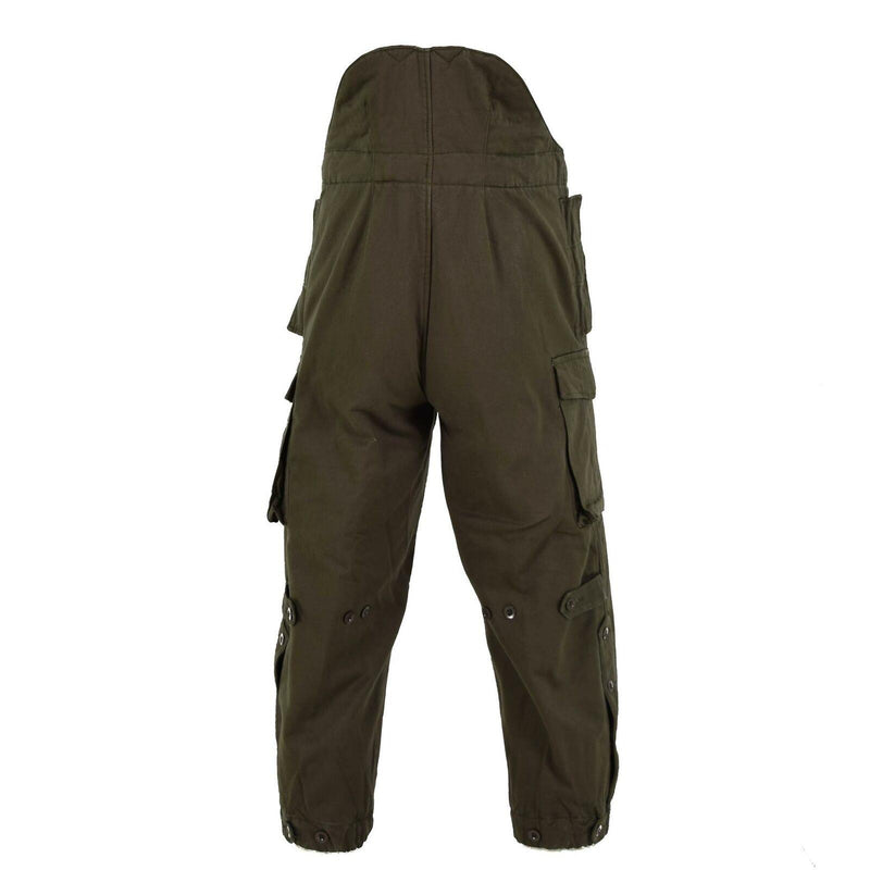 Pantalones de combate del ejército austriaco original Olive Military OD General W Brazes New