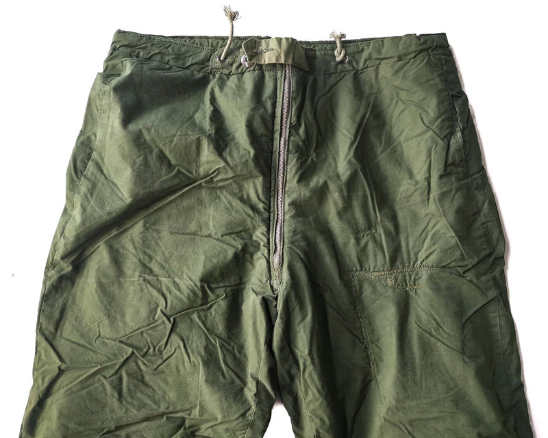 Pantalones del ejército sueco genuino aislados Pantalones térmicos verdes