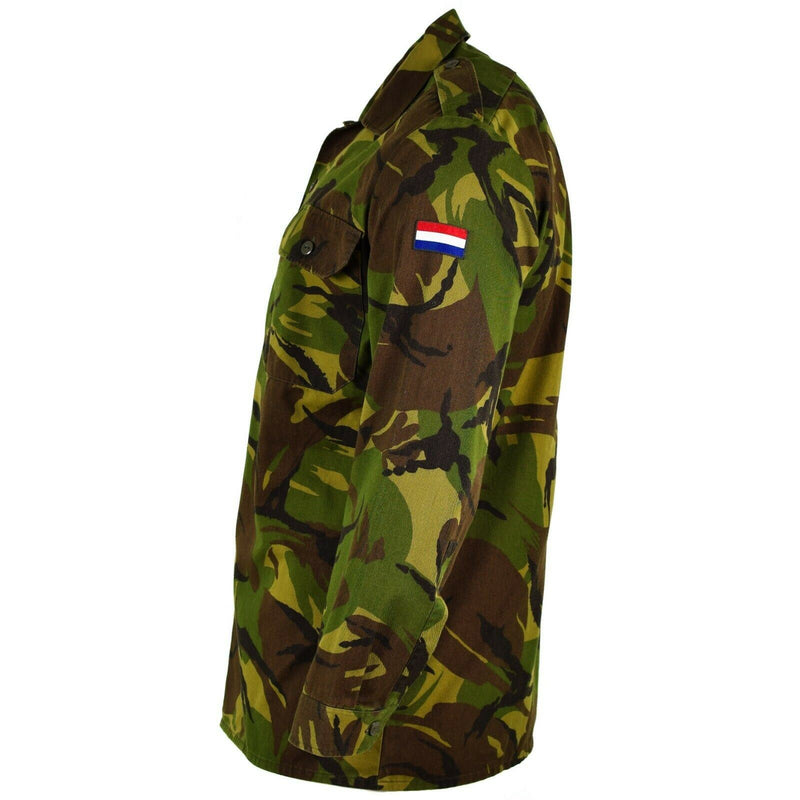 Camisa del ejército holandés original M65 Problema militar Woodland DPM Combate Jacket Holanda