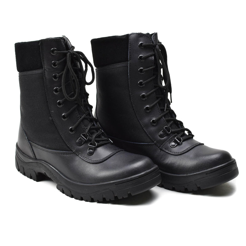 Botas transpirables de cuero negro francés original Armero ligero