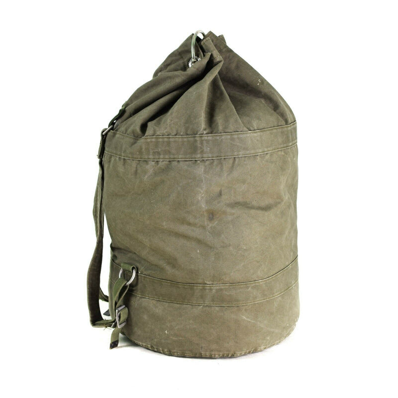 Genuino bolso de lona del ejército alemán del ejército w correas de hombro