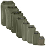 Bolsas impermeables militares escocesas originales, 1 L – 40 L, parte superior enrollable, hebilla de liberación rápida, color verde oliva