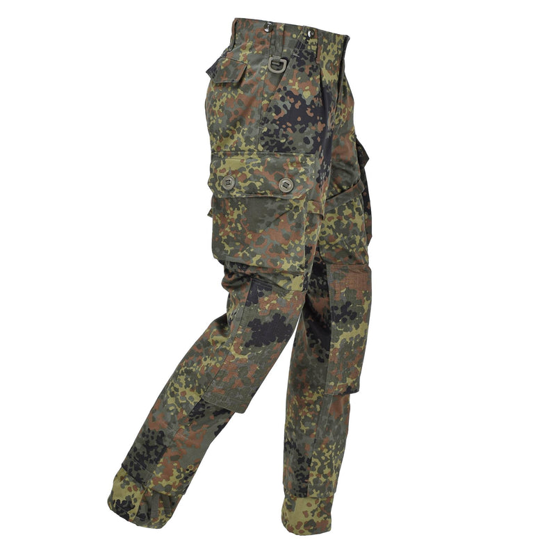 Pantalones de combate resistentes de Leo Kohler ACU pantalones de carga tácticos reforzados Flecktarn
