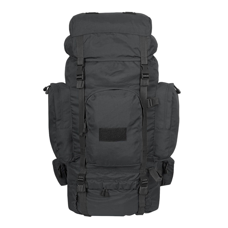 Mil-Tec Recom Mochila táctica de senderismo Rucksack Trekking Daypack grande 88L Negro