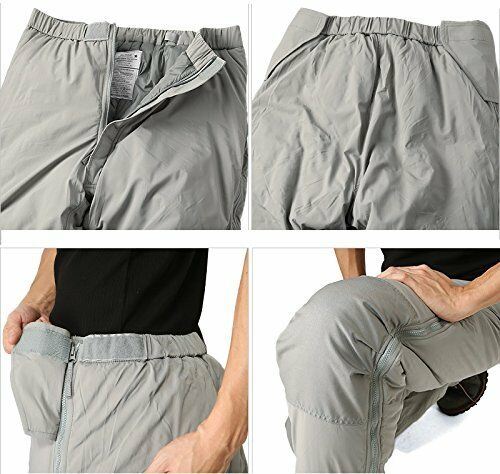 Pantalones del ejército de EE. UU. Termal gris extremo pantalones de clima frío ECW Gen III Softie U.S.