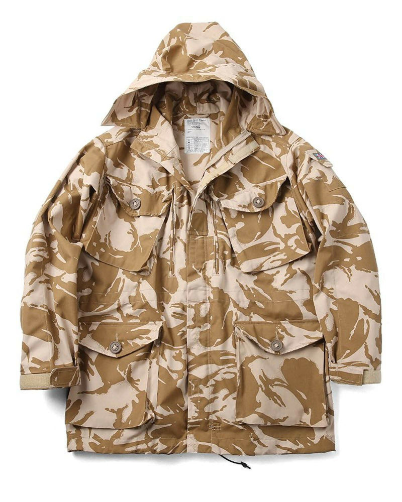 Original del ejército británico combate chaqueta desértica chaqueta de parka smock a prueba de viento nuevo