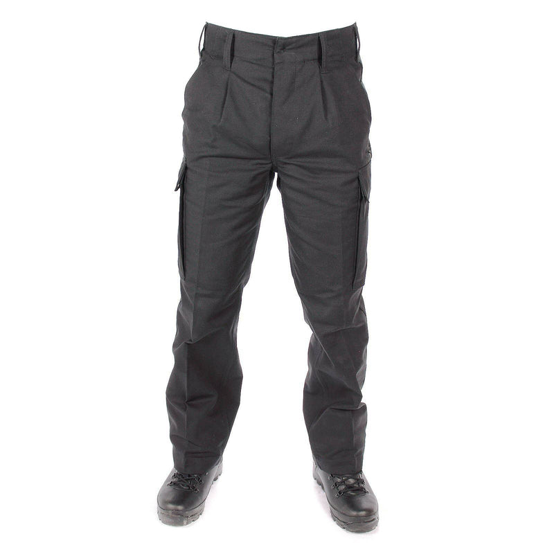 El verdadero ejército alemán emite pantalones de piel de moles combate de campo bw pantalones negros nuevos