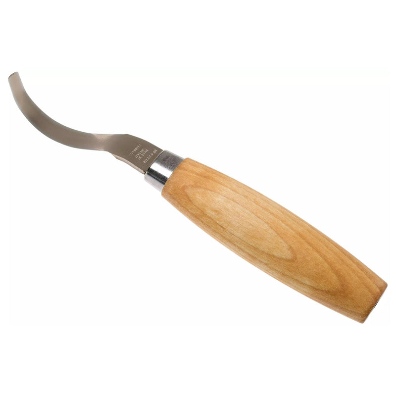 Cuchillo de cuchara de gancho de morakniv 163 herramienta de trabajo de tallado de doble borde de borde inoxidable