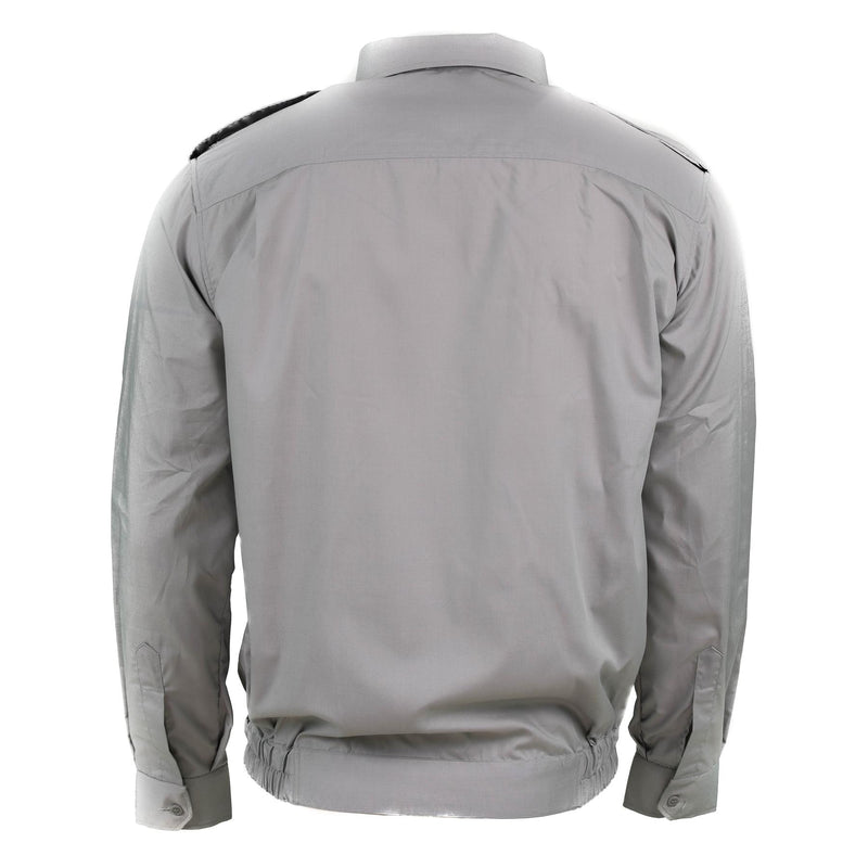 Camisa de algodón de algodón de ejército búlgaro genuino manga larga militar sin emitir