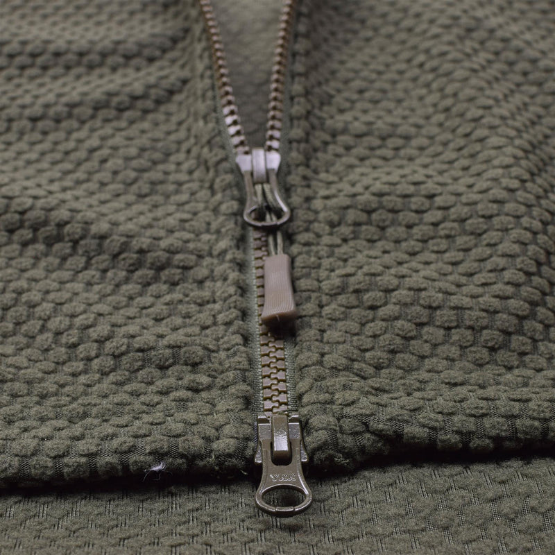 BLOCHL Brand Militar Military Fleece Chaqueta termal con capucha Oliva reforzada nueva