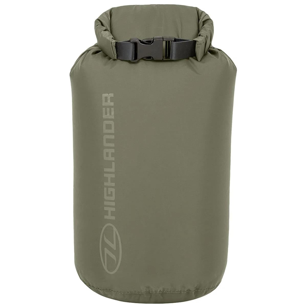 Bolsas impermeables militares escocesas originales, 1 L – 40 L, parte superior enrollable, hebilla de liberación rápida, color verde oliva