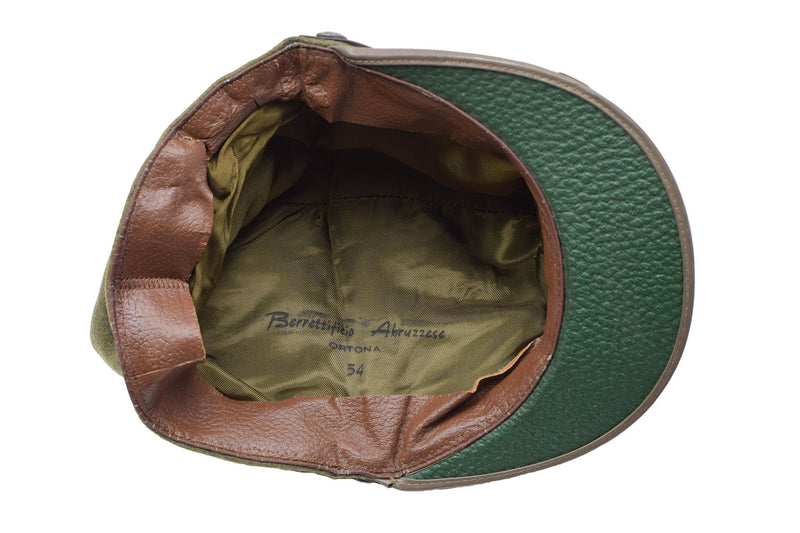 Tapa de campo snapback de italiana original lana de oliva liviana vintage