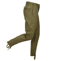 Pantalones de trabajo de campo originales del ejército rumano con puños ajustables con cordón verde oliva