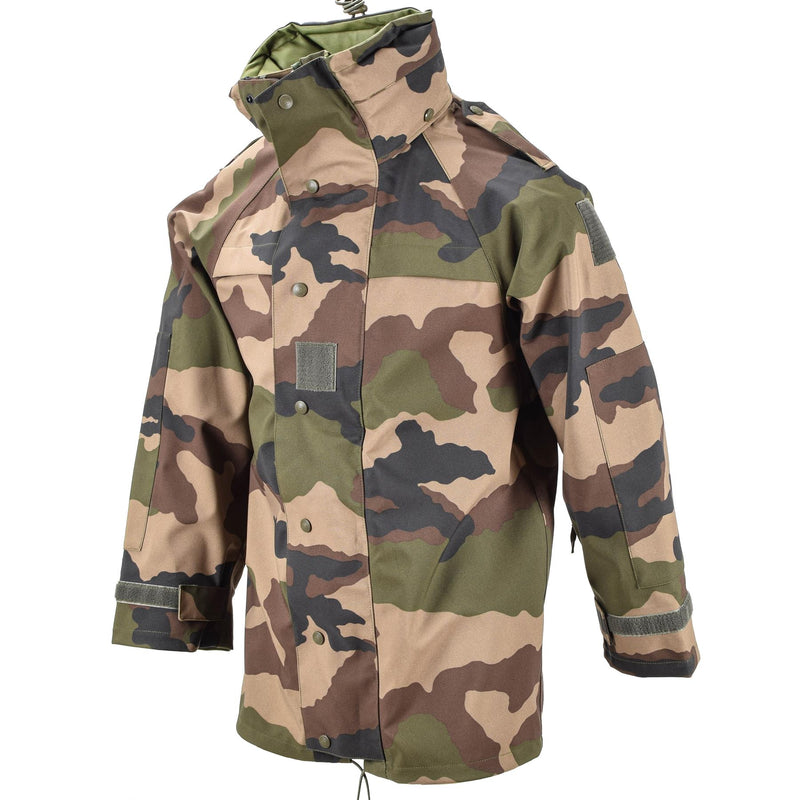 Genuina chaqueta de trilaminato impermeable del ejército francés CAMO GORETEX RAVER CONDEA PARTA