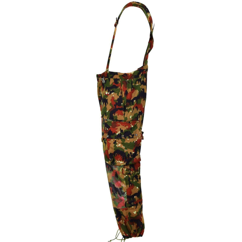 Pantalones de campo del ejército suizo genuino M70 Suiza Combate Camo Sniper Pants Nuevo