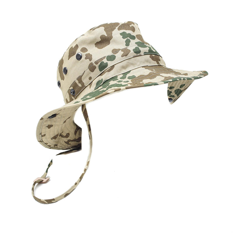 Ejército alemán original CAMO TROPICAL BOONIE Campo de campamento CAZA AUPARTA NUEVO