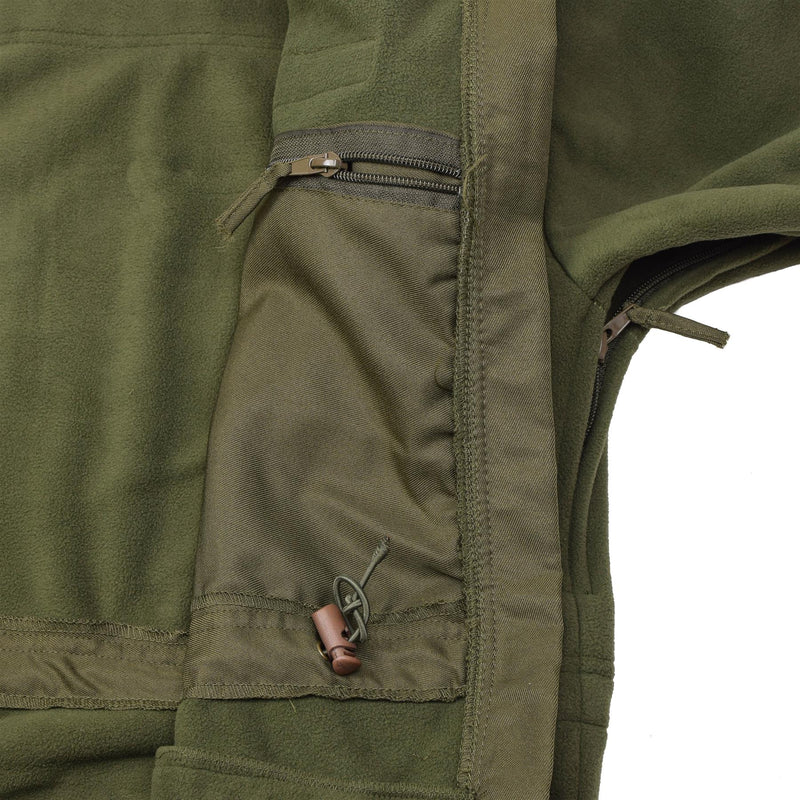 BLOCHL Brand Austriaca Militar Military Chaqueta de vellón High Full Zip Aprendible