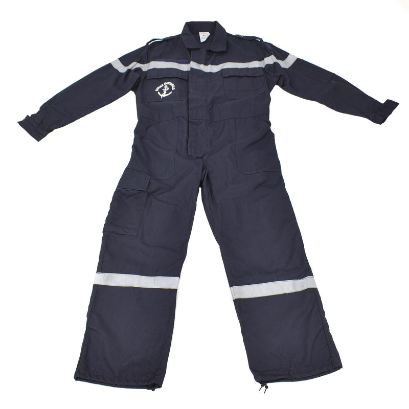 Genuino azul marino francés cubierta de marina termostable mono sólido azul oscuro nuevo