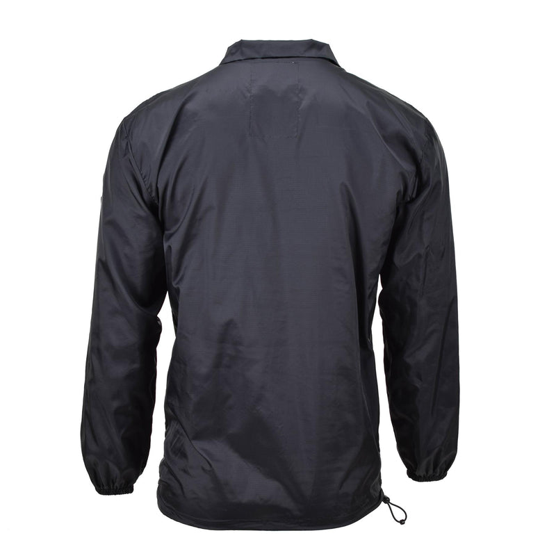 Camisa de viento de la marca Tacgear Camping Black Camping senderismo al aire libre Ripstop Smock
