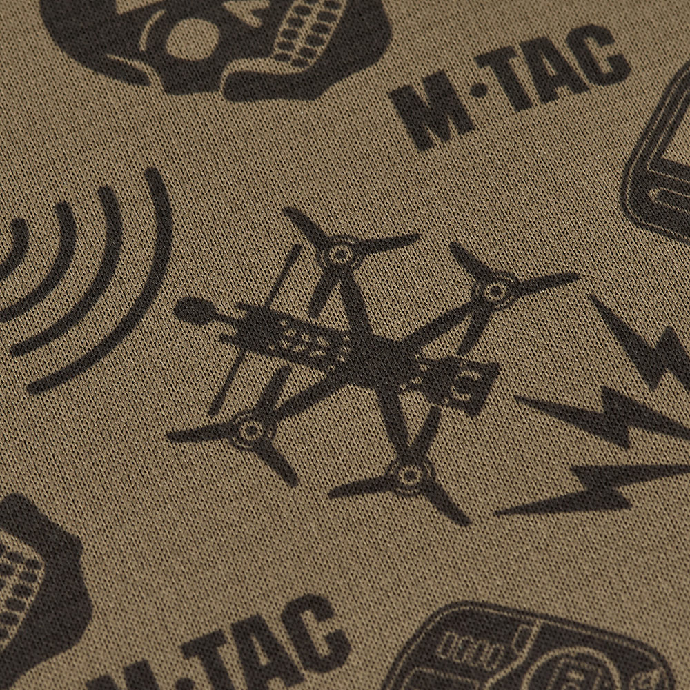 M-TAC Micropolar para el cuello Patrón de drones Bufanda táctica para exteriores Bronceado