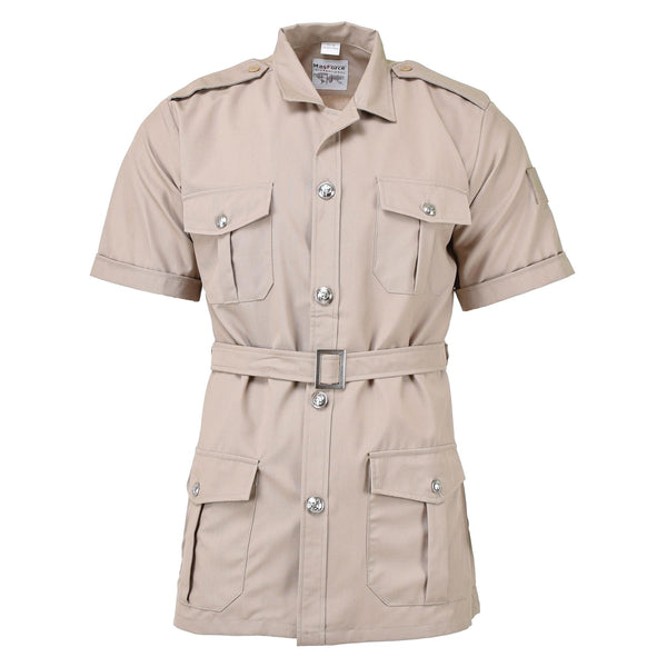 Militares francesas originales Legión extranjera de color caqui Camisas Mangas cortas Nuevo