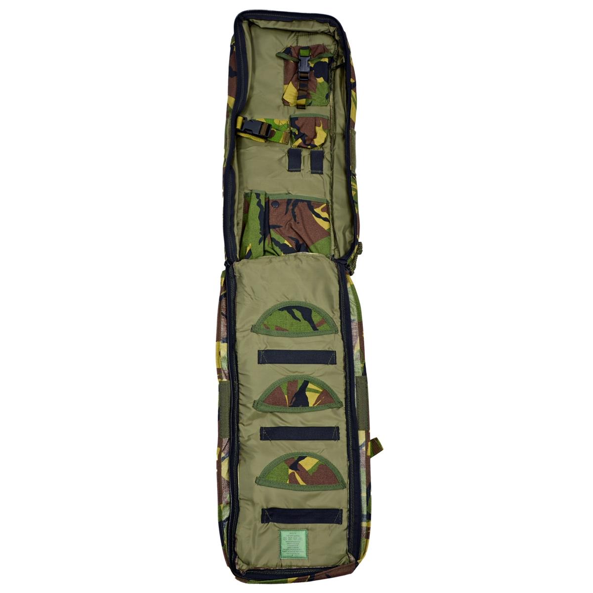 Bolso de hombro original del ejército holandés, acolchado, modular, largo, portaequipajes, DPM Camo