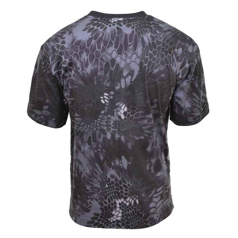 MFH Camiseta de estilo del ejército de EE. UU. Camufa de manga corta transpirable Camuflaje de serpiente