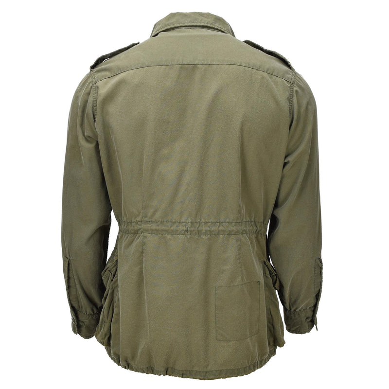 Chaqueta de campo original del ejército canadiense Algodón Excedente militar Verde oliva
