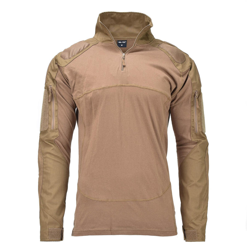 Mil-Tech Brand Military Style Troops Combat Shirts Coyote Color Bdu