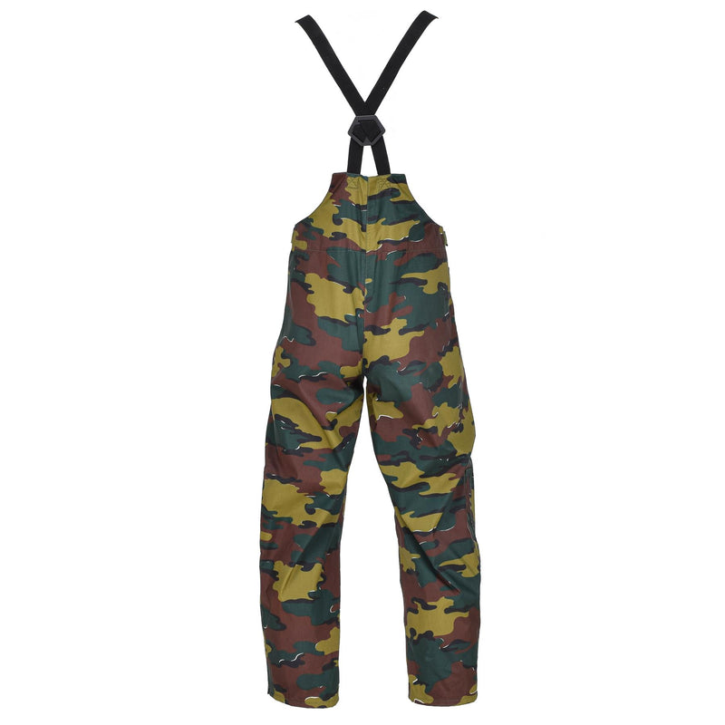 Pantalones impermeables militares belgas originales camuflaje de camuflaje seyntex pantalones de lluvia