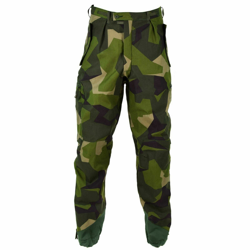 Pantalones suecos del ejército sueco M90 Splinter Splinter Camuflage Camufla Combat pantalones Nuevos