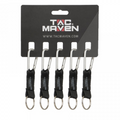 Clips de mosquetón de aluminio tácticos de 5 mm, paquete de 5 llaveros para acampar al aire libre Pentagon