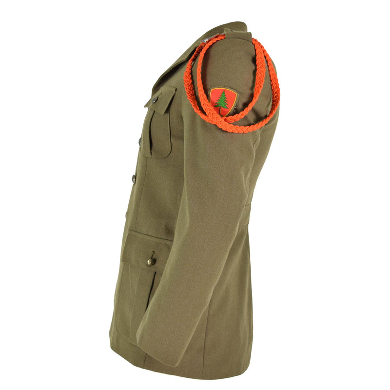 Destino de uniforme de desfile marrón de la chaqueta del ejército italiano