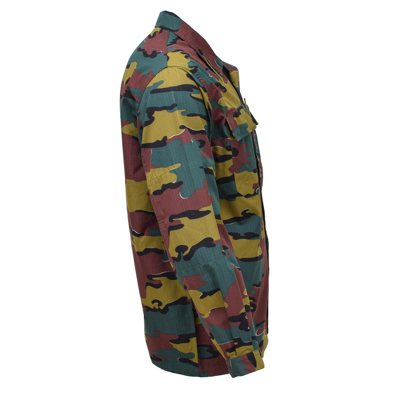 Camisas de combate de campo del ejército belga original ripstop bdu jigsaw trops chaqueta nueva