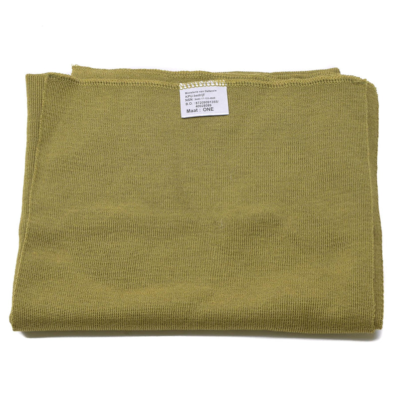Genuine Holand Dutch Army Buffki Militar Surplus Tube Tube Merino Wool Algodón Nuevo