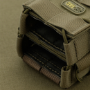 M-TAC Bolsa abierta para cargador doble Cordura táctica de goma antideslizante Oliva